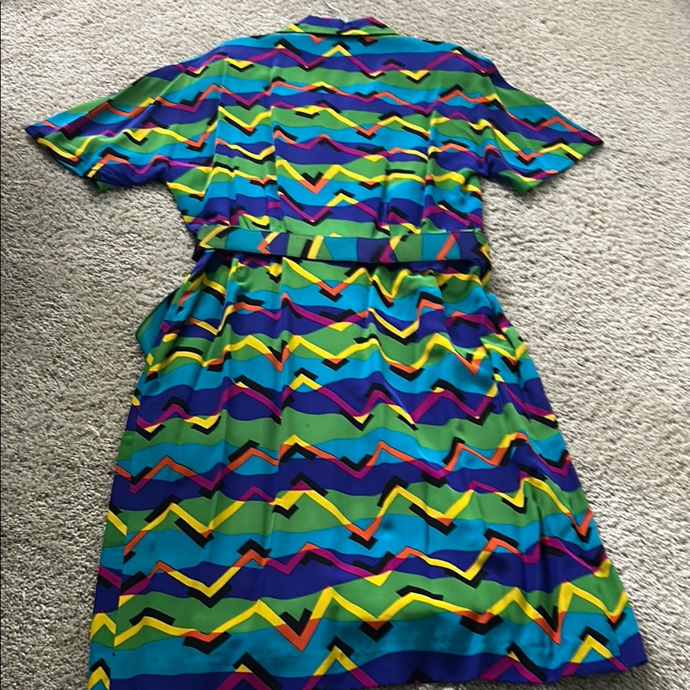 Oscar de la Renta Silk Wrap  Dress - Picture 4 of 4